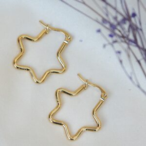 Elara Star Hoops
