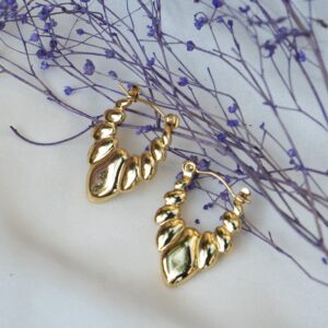 Lumi Croissant Hoop Earrings