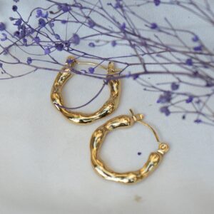 Aura Wavy Hoop Earrings