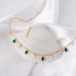 Elara Emerald Drop Necklace