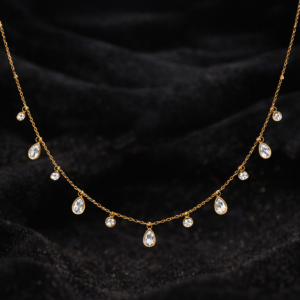 Lumi Crystal Teardrop Necklace