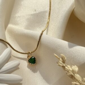 Petite Emerald Heart