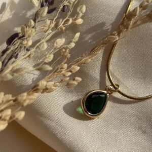 Aura Green Drop Pendant