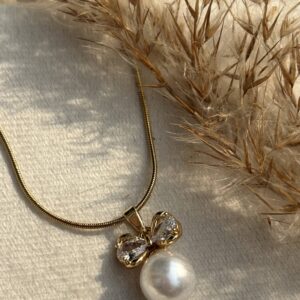 Bow Pearl Pendant