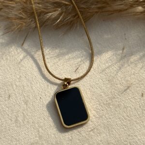 Black & White Square Pendant