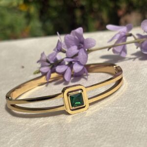 Emerald Frame Bangle