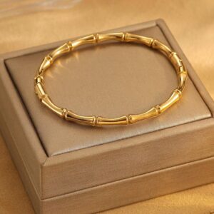 Golden Bamboo Bangle