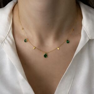 Aura Green Crystal Necklace