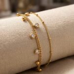 Minimal Drop Double layer Bracelet
