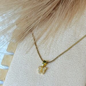 Minimal Butterfly Charm Pendant