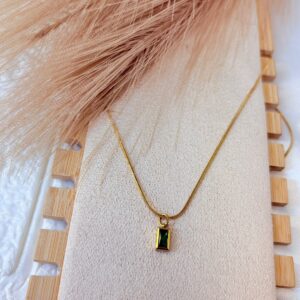 Minimal Emerald Pendant
