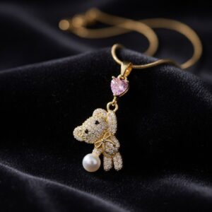 Baby Bear Charm Necklace