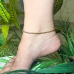 Sleek Wave Anklet