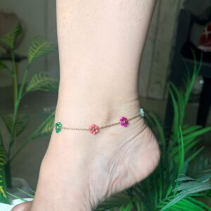 Bloom Charm Anklet 🌸
