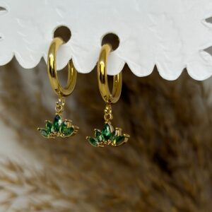 Emerald Bloom Earrings