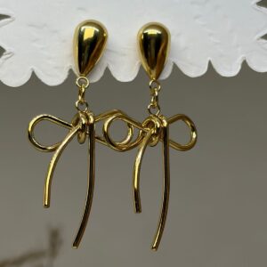Golden Bow Earrings
