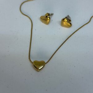 Honey Heart Pendant Set