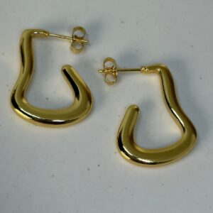 Golden Wave Hoops