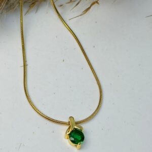 Green swirl pendant
