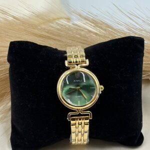 Premium Anti-Tarnish Round Green Watch