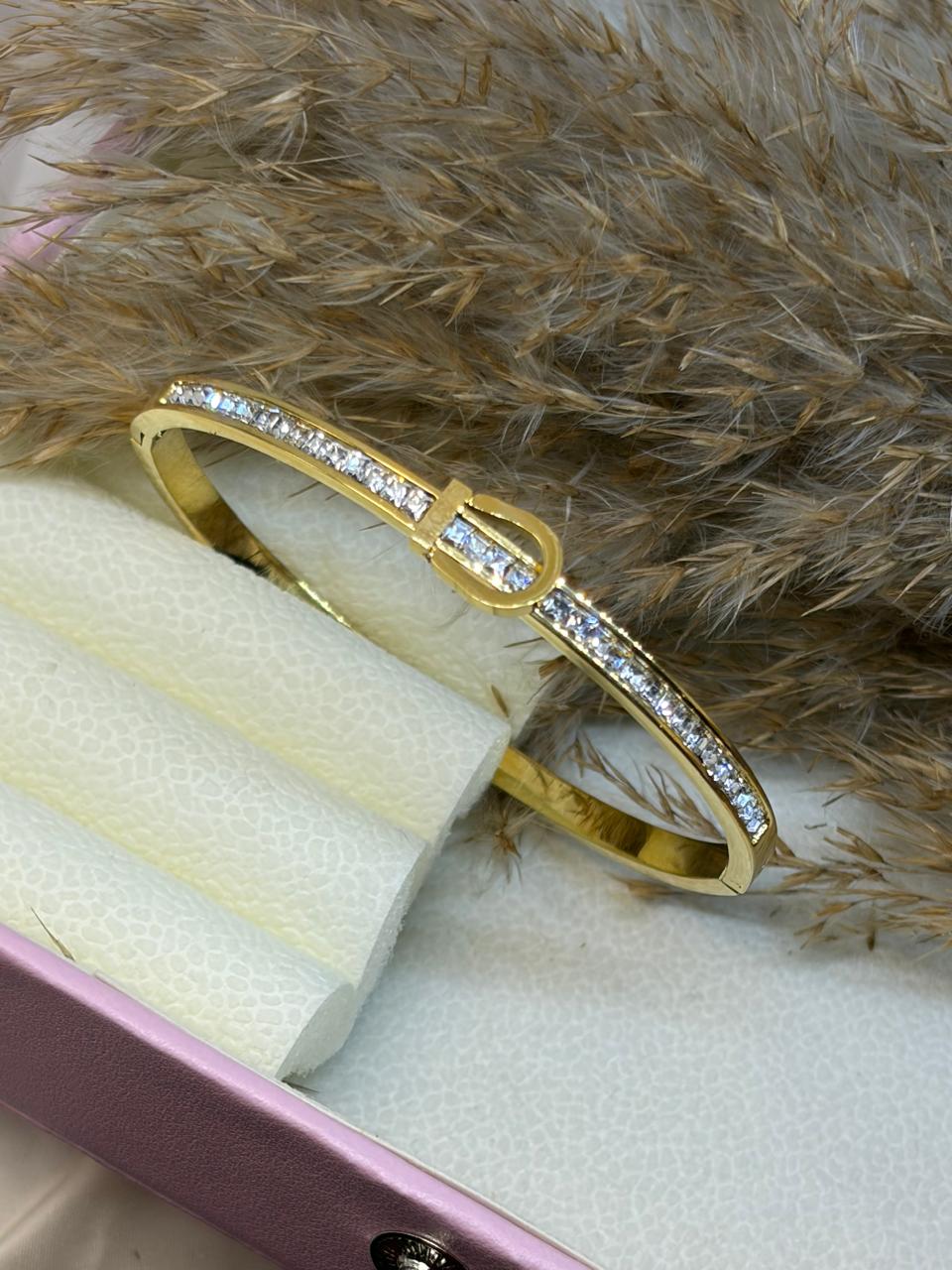 Gemstone Line Bangle - Image 2