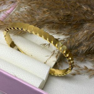 Crystal Ribbed Bangle
