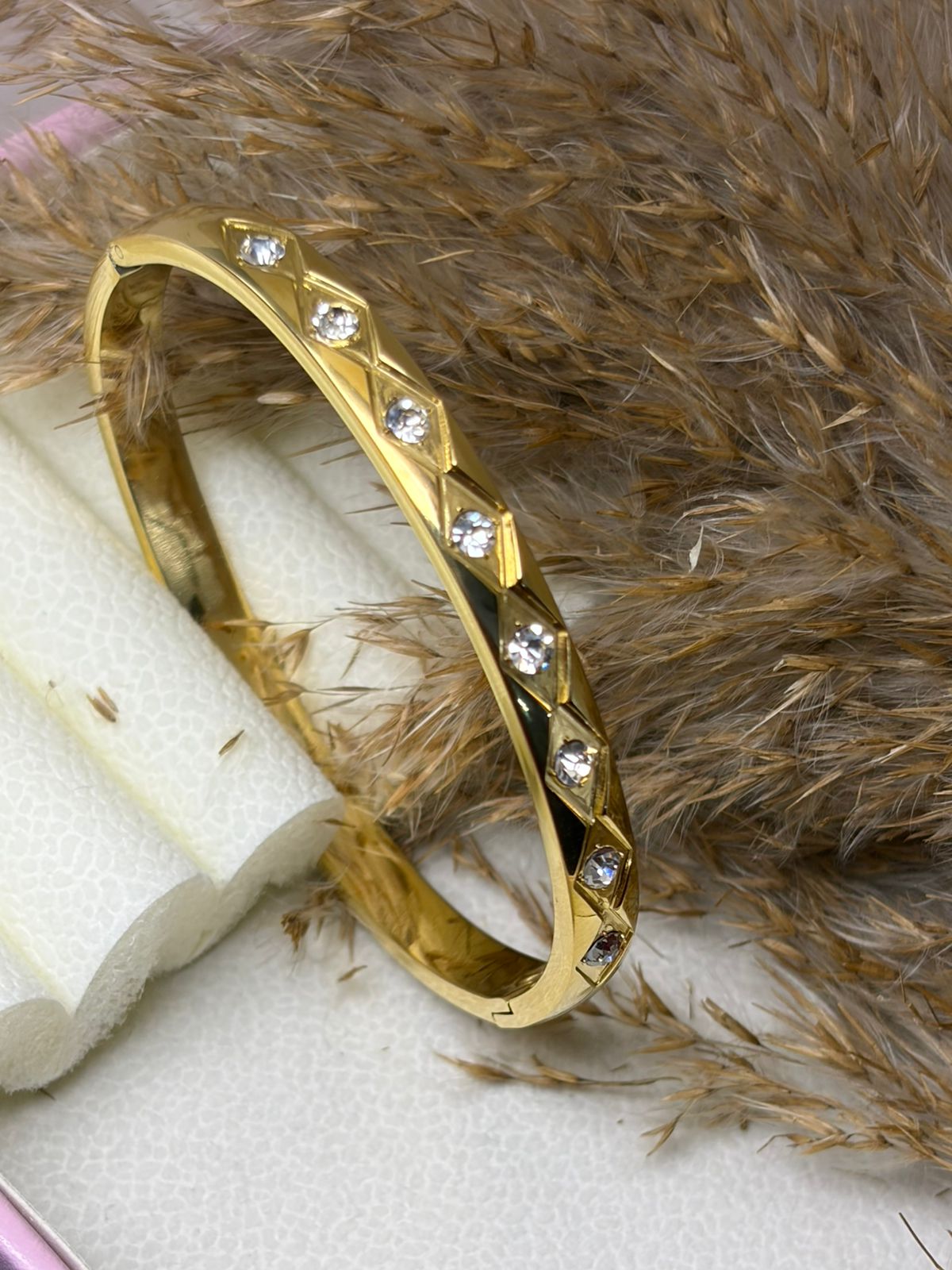 Diamond Grid Bangle - Image 2