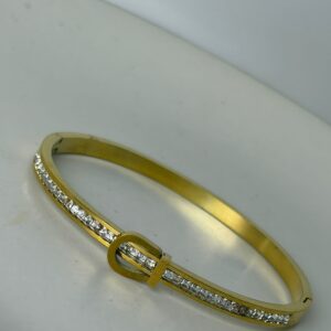 Gemstone Line Bangle
