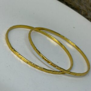 Aurora Gold Bangles (Pair of two)