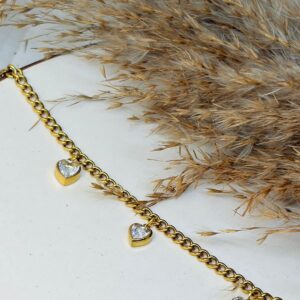 Heart Drop charm Bracelet
