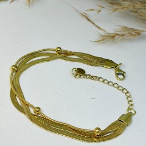 Multi Layer Snake Chain Bracelet
