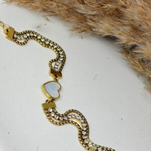 Pearl Heart Bracelet