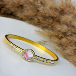 Pink Crystal Bangle