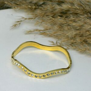 Wave Crystal Bangle