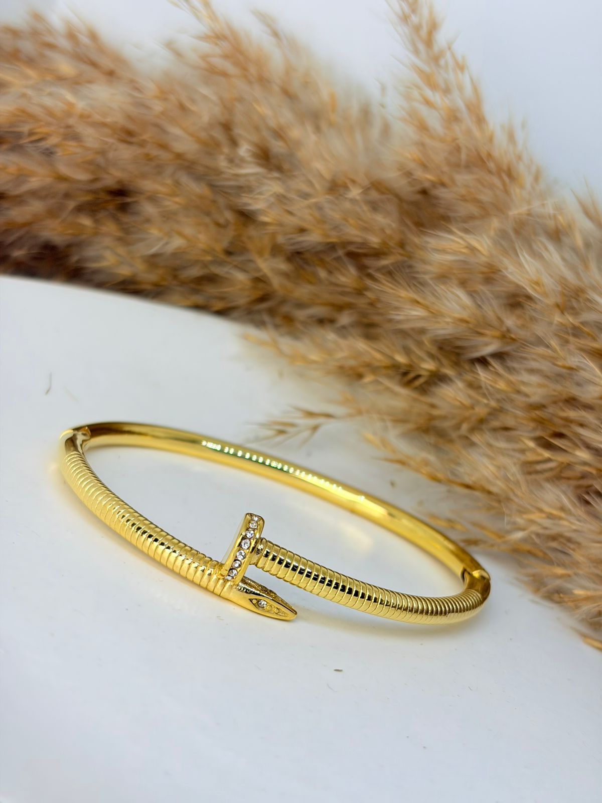 Twisted Nail Bangle