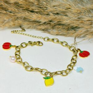 Summer Fruits Charm Bracelet