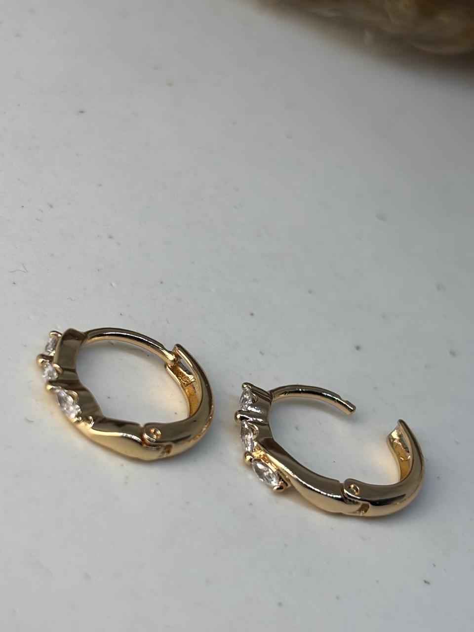 Dainty Crystal Huggies - Image 2
