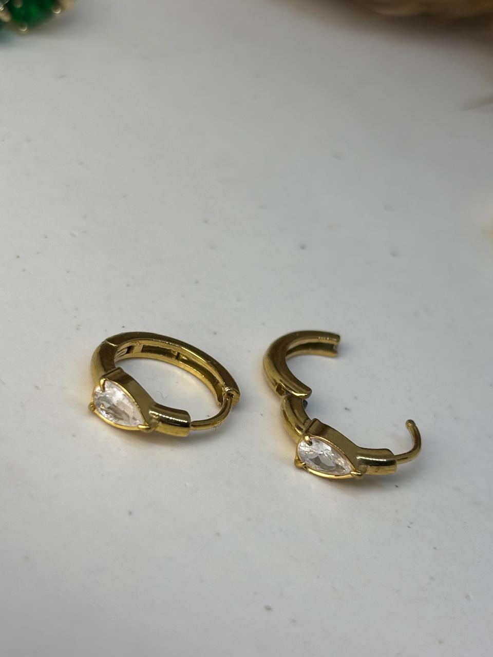 Radiance Pear Hoops - Image 2