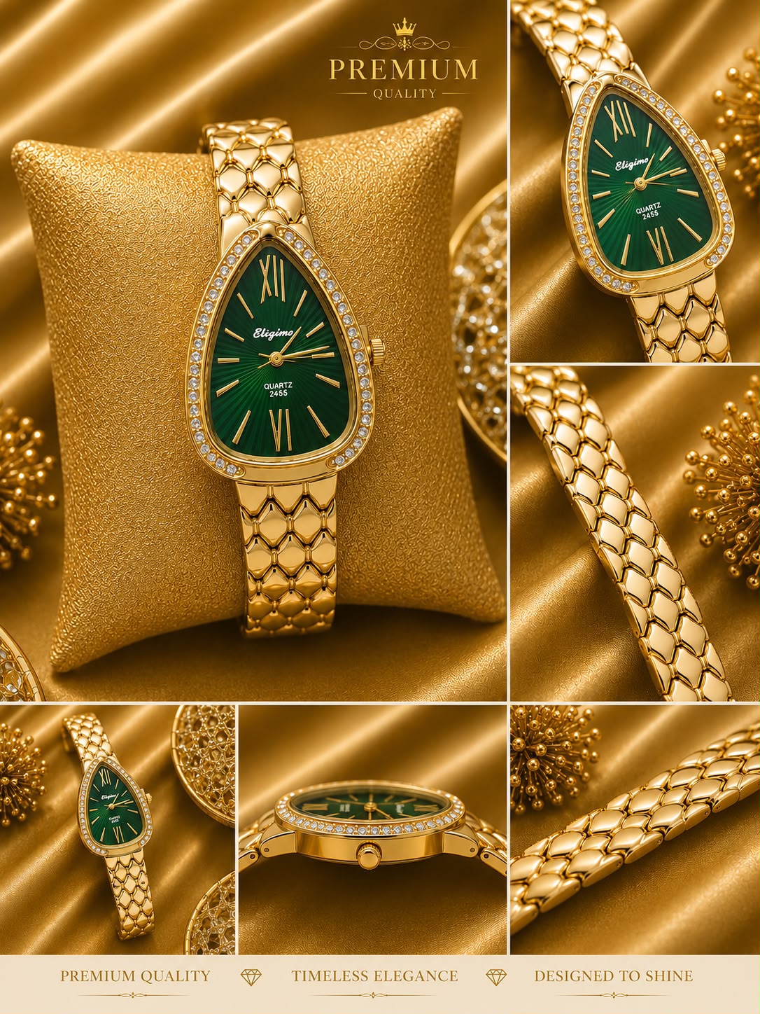 Emerald Vintage watch
