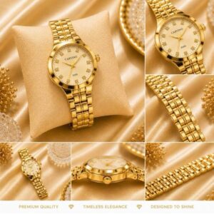 Premium Anti-Tarnish Classic Golden Watch