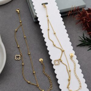 Noor Clover Layered Bracelet