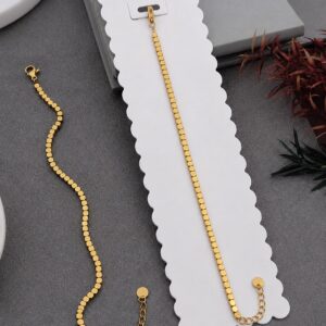 Flat Beads Chain Bracelet