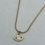 Minimal Evil Eye Chain Pendant