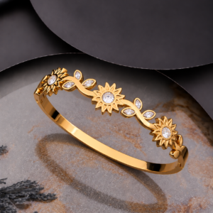 White floral Kada