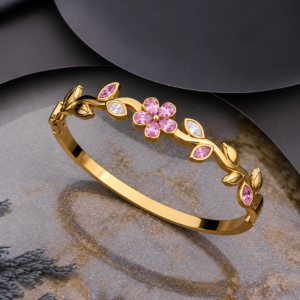 Dainty Pink Flower Kada