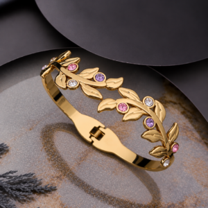 Golden Wine Leaf Kada