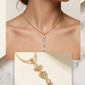 Crystal Star V Necklace