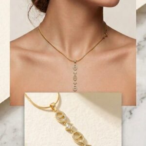 Luxe Oval V Necklace