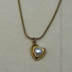 Pearl Heart Glow Chain Pendant