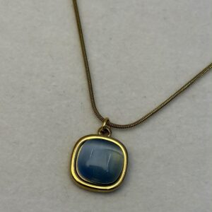 Neel Blue Stone Chain Pendant